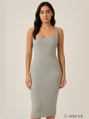 Urban Outfitters Gray Midi Dress
